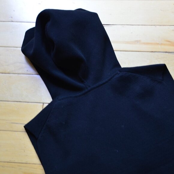 Stella Mccartney Logo Patch Sleeveless Cropped Hoodie Size S Black - Picture 7 of 8